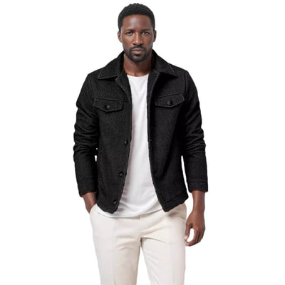 Herren modische Utility-Jacke mit strukturierten Details Aliams