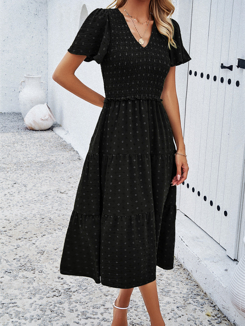 Lola | Figurbetontes Polka Dot Kleid