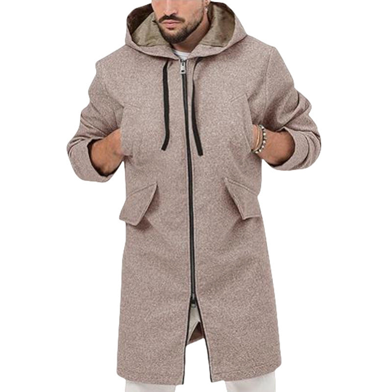 Herren modische Longjacke mit praktischem Kapuzen-Design Aliams