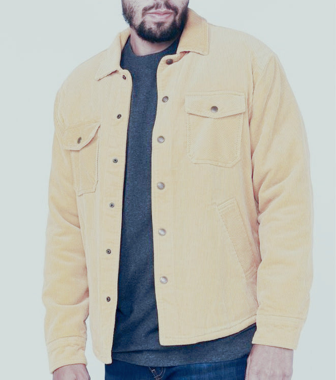 Herren Cordjacke mit praktischen Pattentaschen und weich gefüttertem Innenfutter Aliams