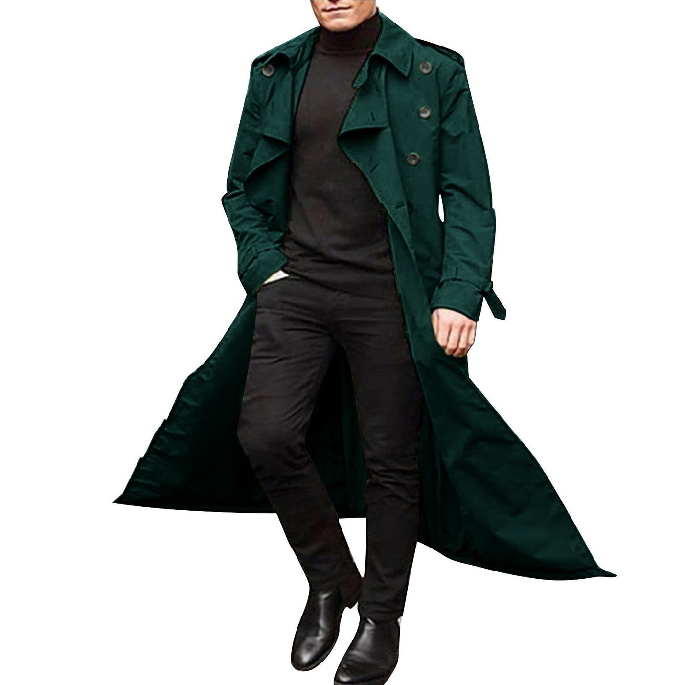 Herren eleganter Trenchcoat mit modernem Schnitt Aliams