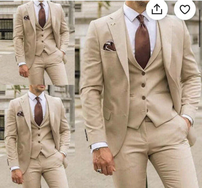 Herrenanzug Slim Fit für Hochzeitsgäste | 3-teilig