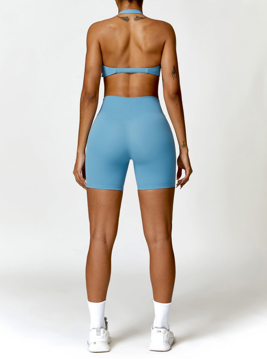 Iliane | Einfarbige Nahtlose Fitness-Shorts