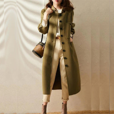 Stilvoller Langer Trenchcoat für Damen | Winter