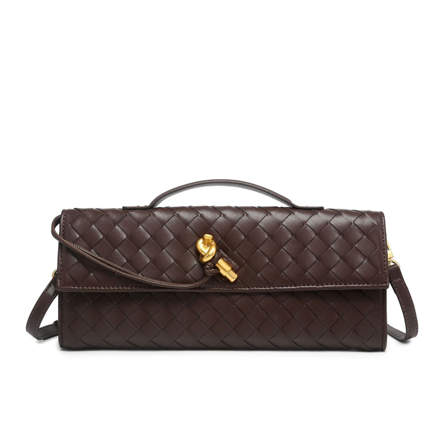 Luxury Vegan Leather Clutch – Handwoven, Elegant & Sustainable