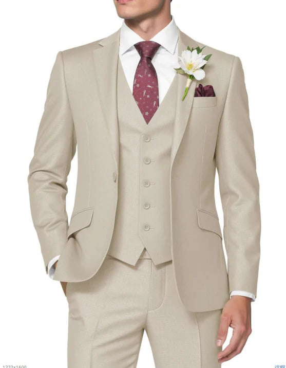 Dreiteiliger Hochzeitsgast Anzug für Herren | Sommer