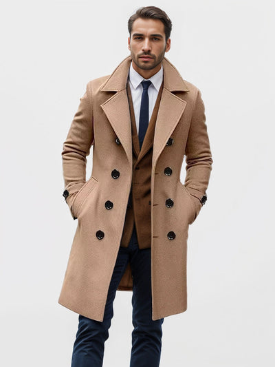 Herren eleganter Wool Trenchcoat Aliams