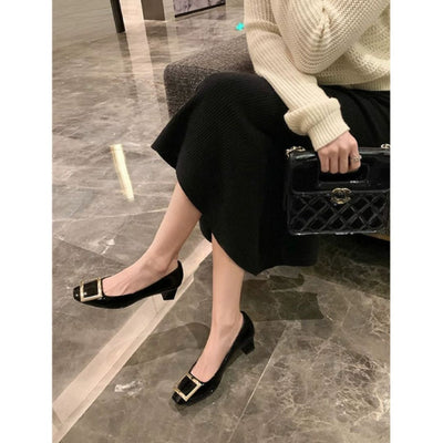 Narella™ | Elegante Sandalen mit mittelhohem Absatz und quadratischer Zehenpartie