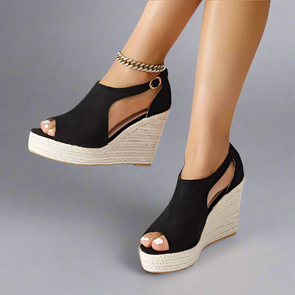 Marla | Comfort-Enhanced Stretch Sandals with Supportive Heel