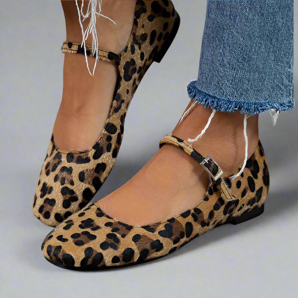 Tabea | Komfortable Ballerinas im Leopardenmuster