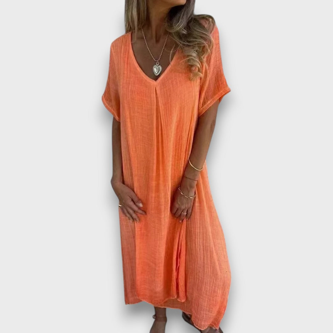 Tirelle – Luftiges Kleid mit V-Ausschnitt