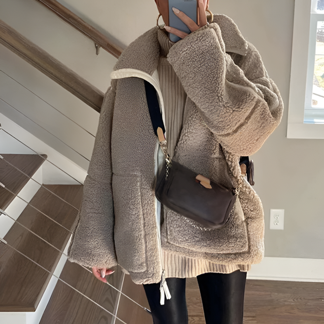 Xenia® | Jacke aus Teddyfleece