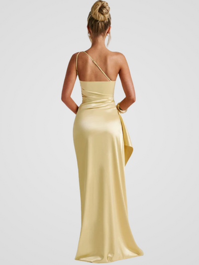 SOLEIL SATIN MAXIKLEID