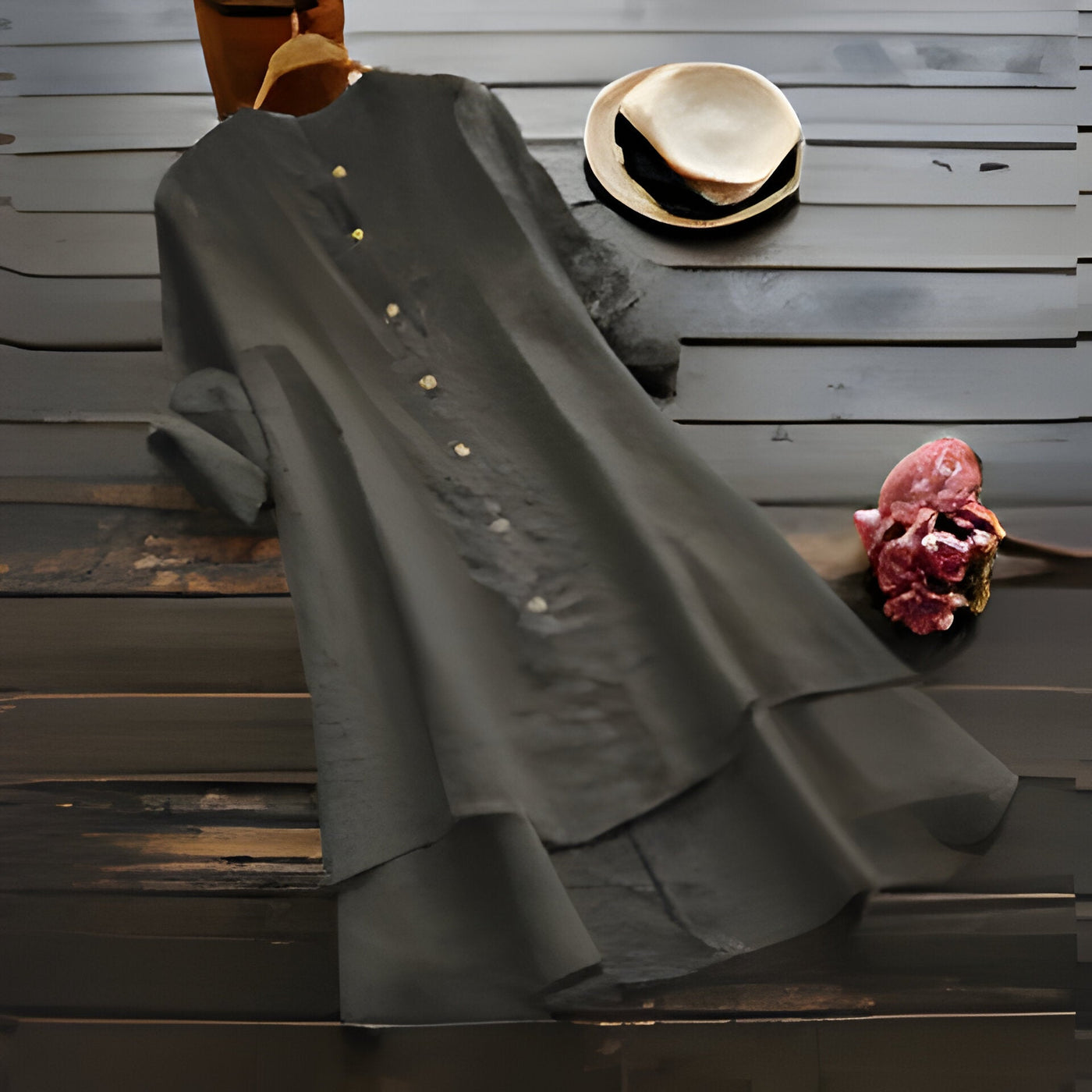 Gabbi - Sommerkleid aus Baumwolle und Leinen in Übergröße