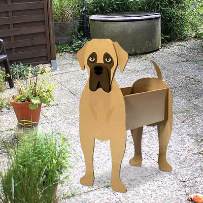 Bullmastiff Flower Pot