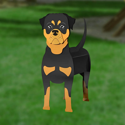 Rottweiler Pflanzentopf