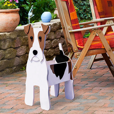 Flower Pot in the Shape of a Fox Terrier