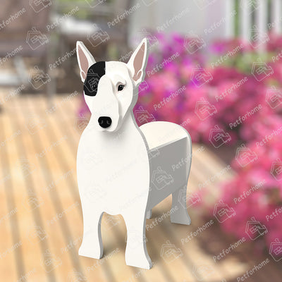 Bull Terrier Pflanzenübertopf