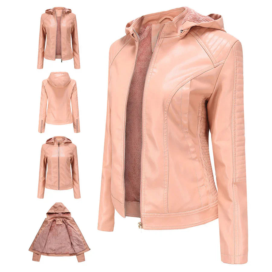 Mirjete - elegante lederjacke für einen zeitlosen look