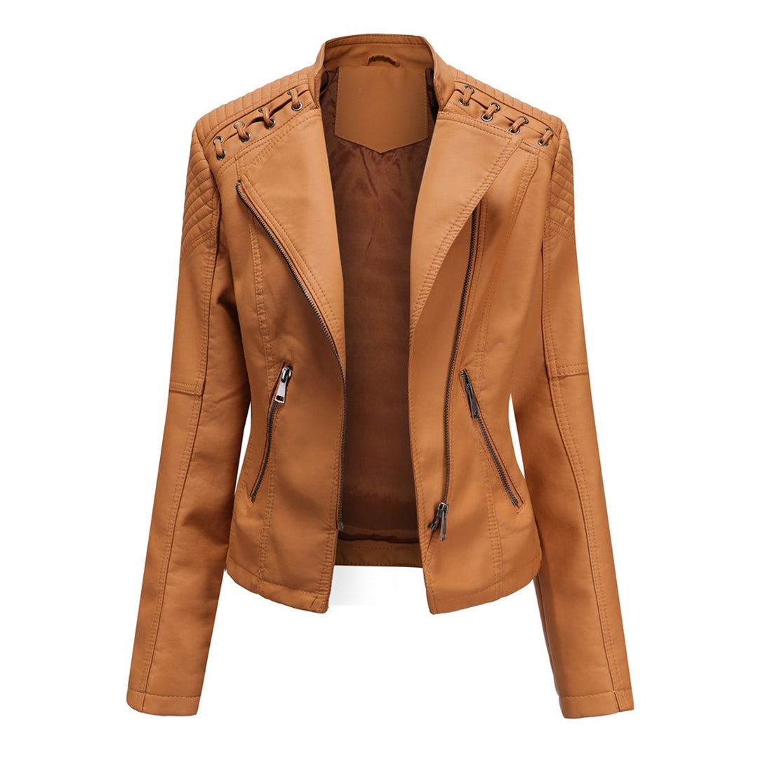 Marie - elegante lederjacke für einen zeitlosen look