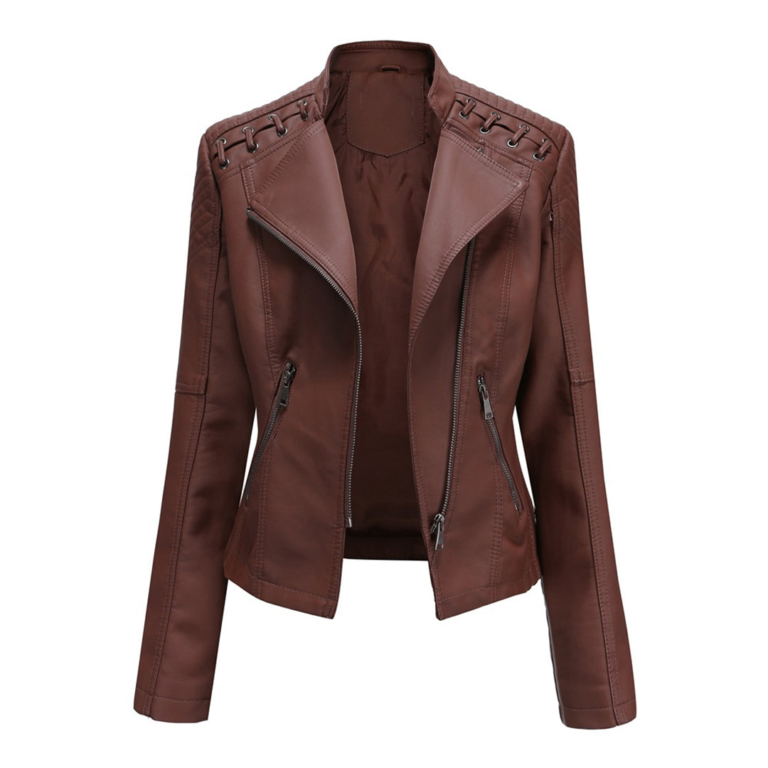 Marie - elegante lederjacke für einen zeitlosen look