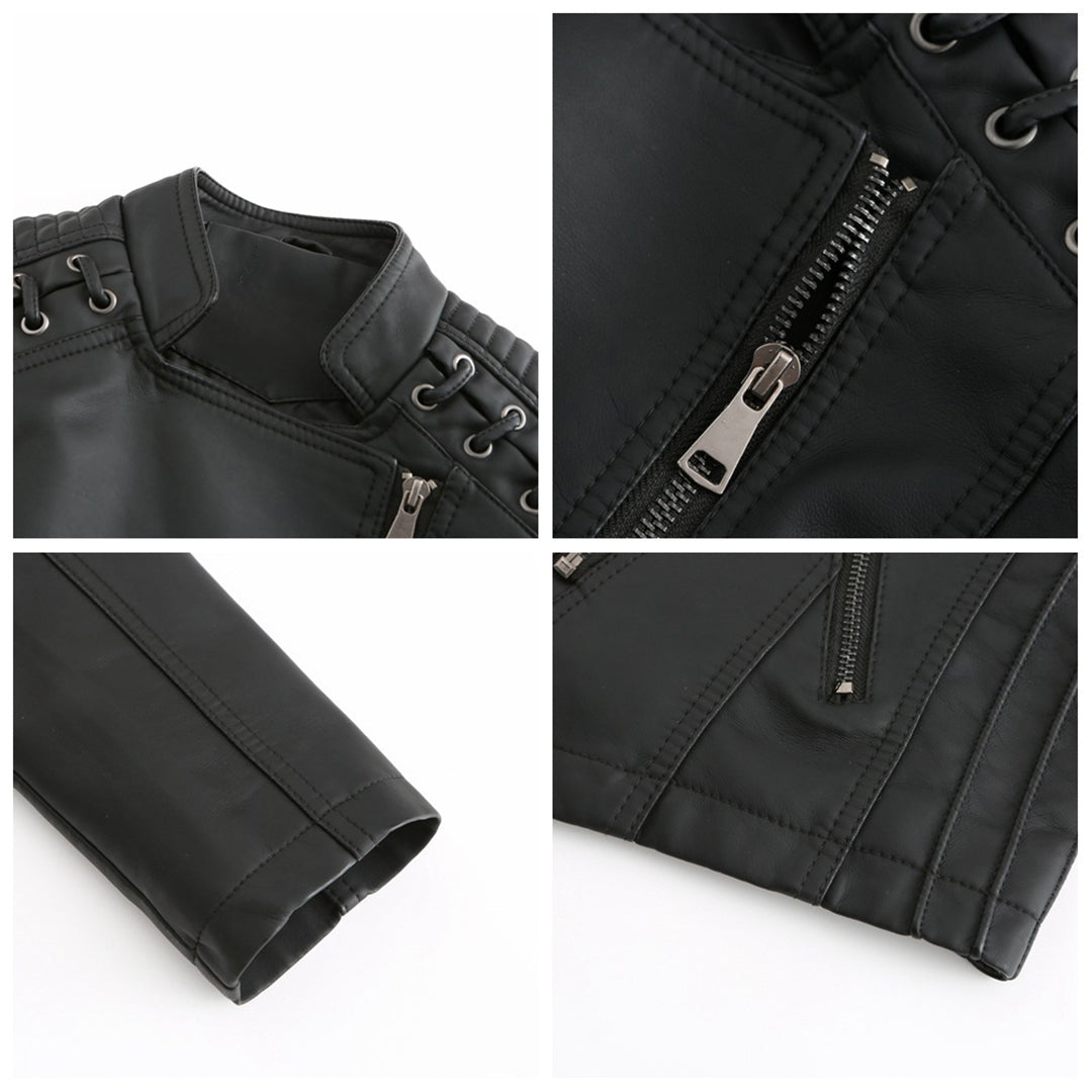 Marie - elegante lederjacke für einen zeitlosen look