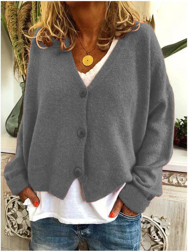Beatrix | Trendige und elegante Winter-Strickjacke