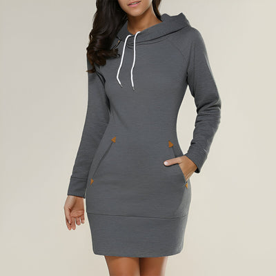 Bernadette | Casual Hoodie Kleid mit Taschen