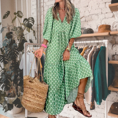 Cassey - Das perfekte grüne Sommerkleid für heiße Tage