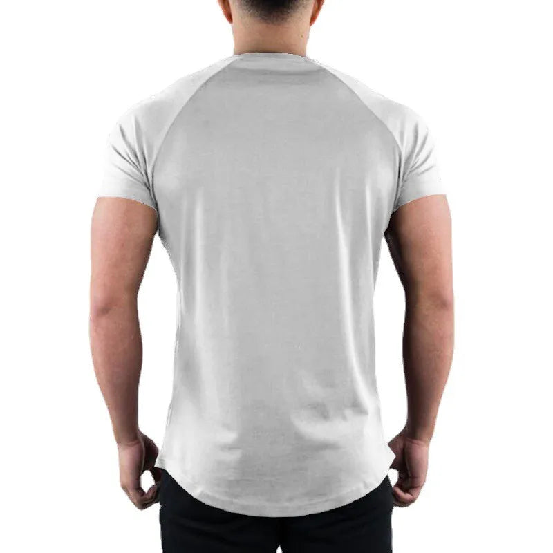 Herren Bequem Slim Fit T-Shirt | Rundhals