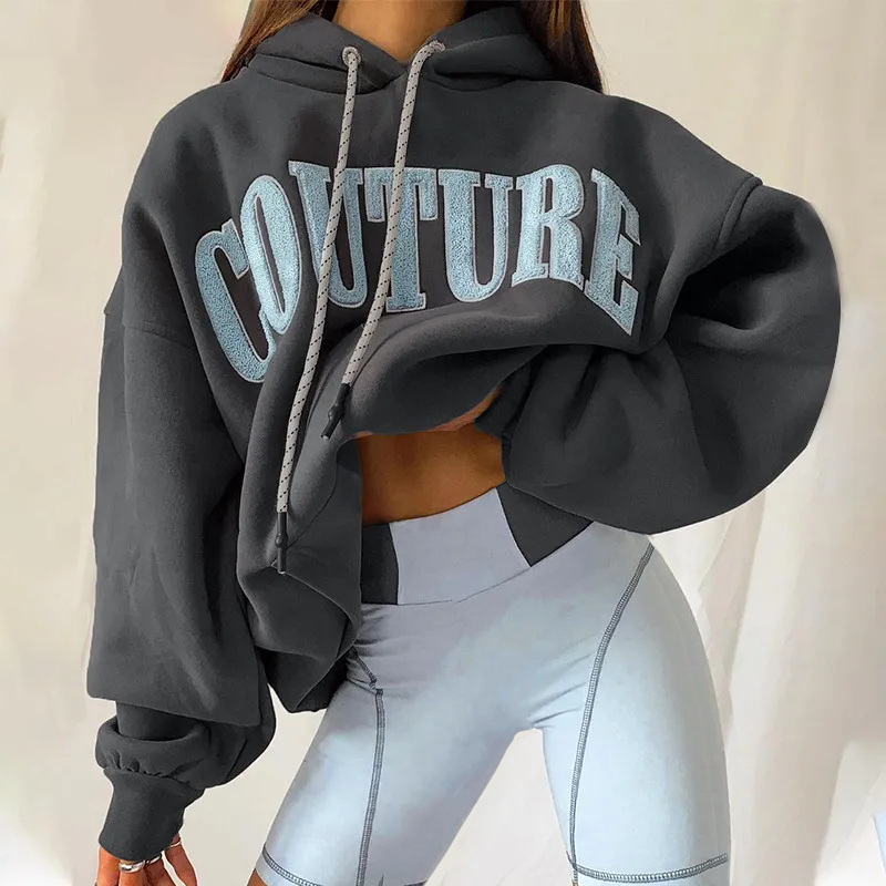 Sol® | Couture-Übergroßer Kapuzenpullover