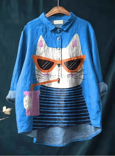 Regina | Katzen-Kunst-T-Shirt