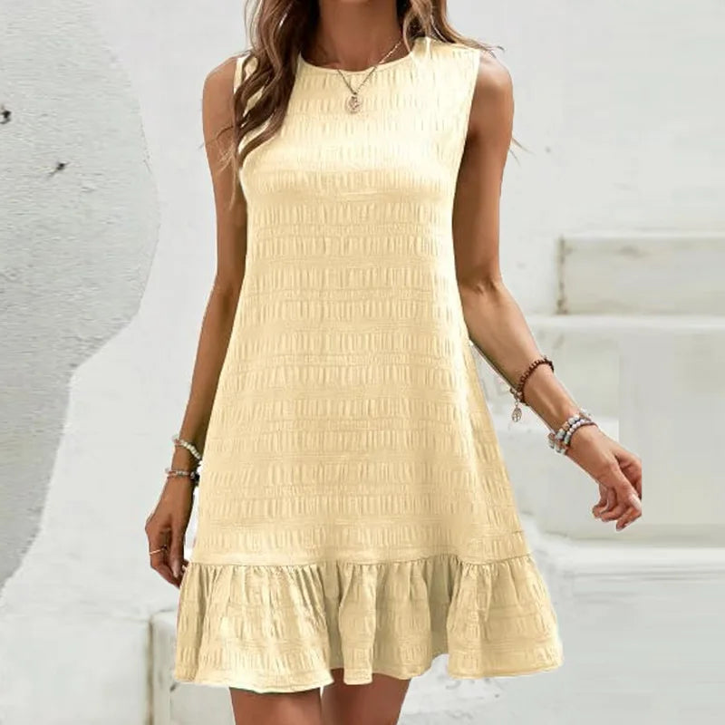 Isabella™ - Sommerliches ärmelloses Minikleid mit Rüschen