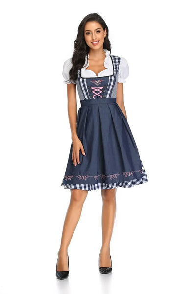 Damen Klassisch Oktoberfest Dirndl Kleid