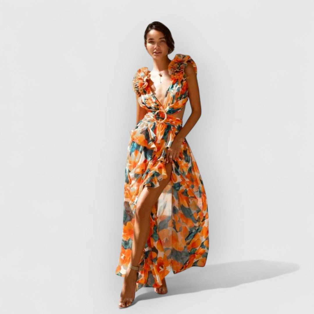 Fatima | Elegantes Rüschenkleid