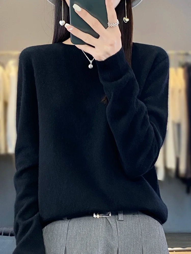 Irah | Rundhals-Wollepullover