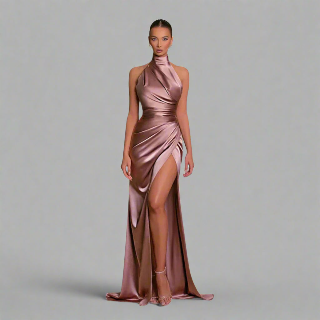 Constanze | Elegantes Kleid mit seitlichem Schlitz