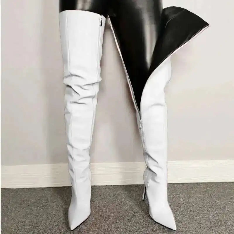 Damen-Overknee-Stiefel | Hohe Absätze