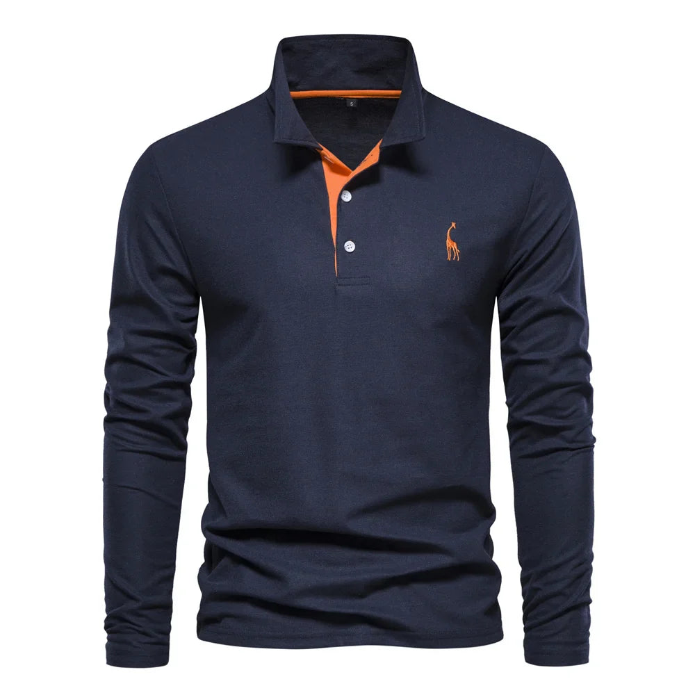 Ludwig | Elegantes Langarm-Poloshirt