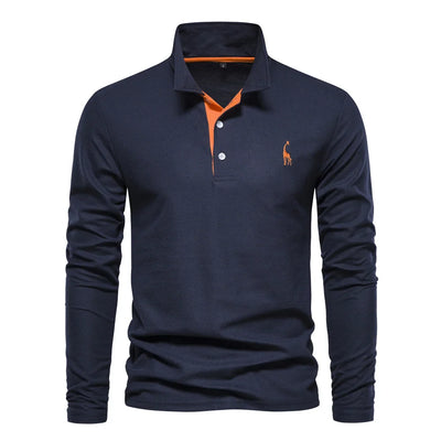 Ludwig | Elegantes Langarm-Poloshirt