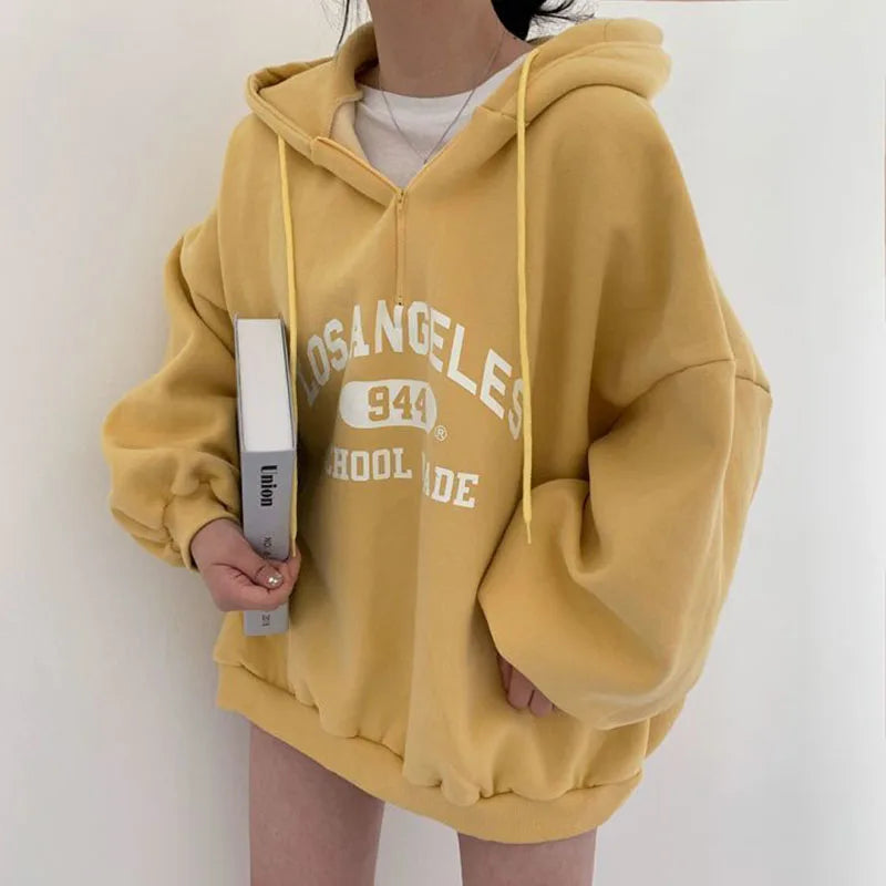 Layla® | Winter-Sweatshirt mit halbem Reißverschluss für Damen