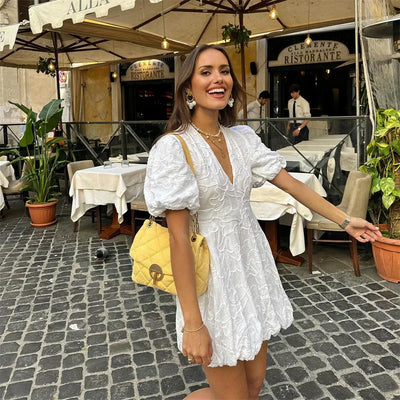 Lydia - Elegantes weißes Klei