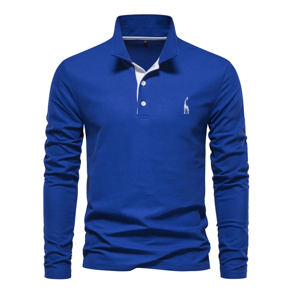 Ludwig | Elegantes Langarm-Poloshirt