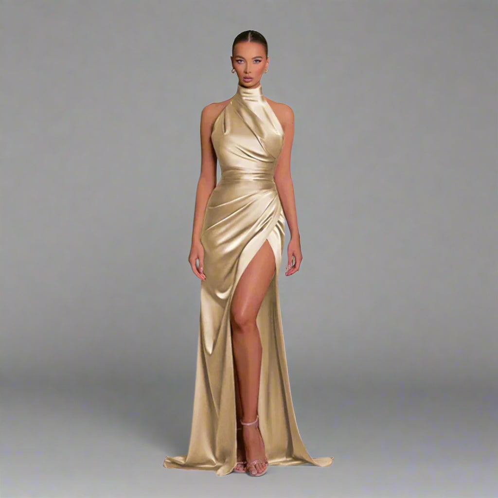 Constanze | Elegantes Kleid mit seitlichem Schlitz