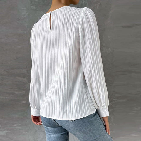 Charmaine - Elegante weiße Bluse