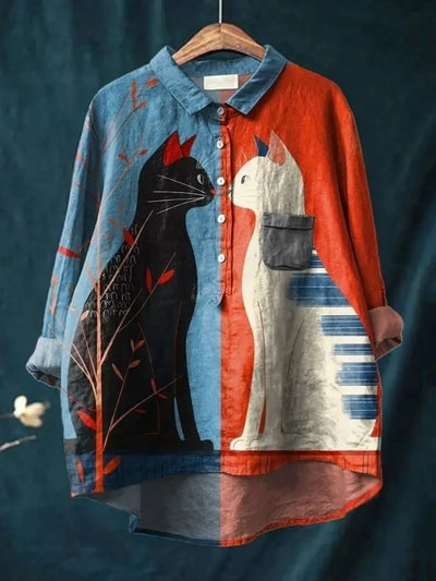 Regina | Katzen-Kunst-T-Shirt