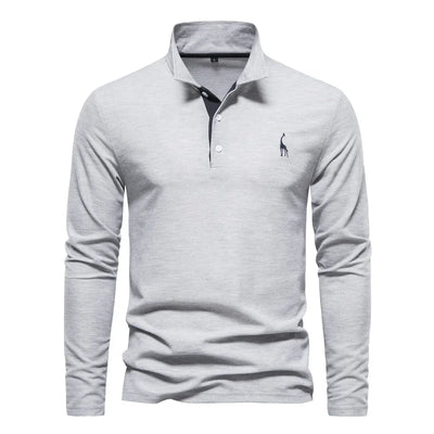 Ludwig | Elegantes Langarm-Poloshirt