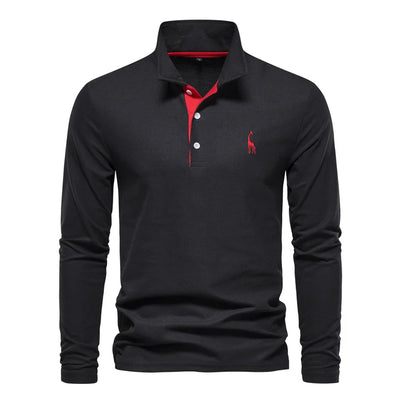 Ludwig | Elegantes Langarm-Poloshirt