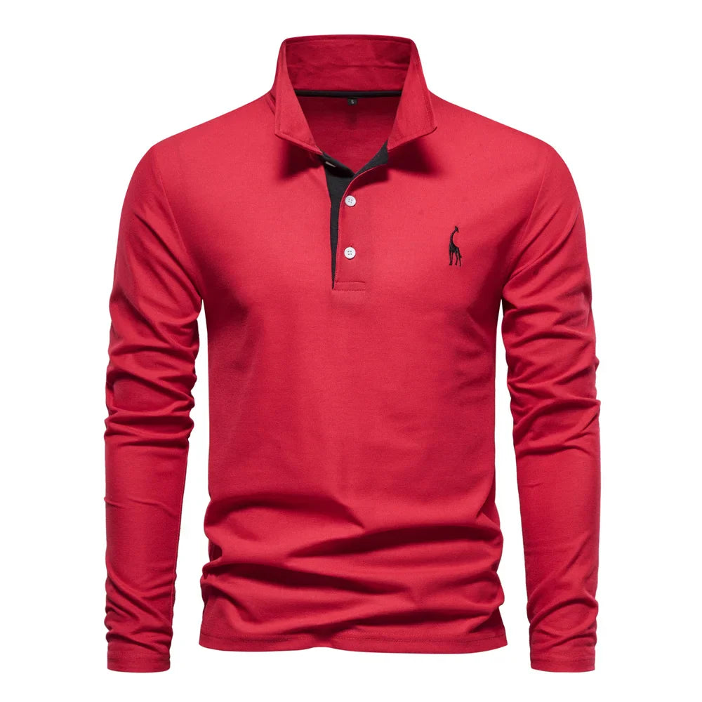 Ludwig | Elegantes Langarm-Poloshirt