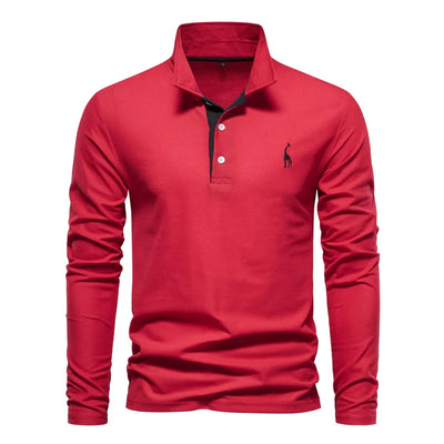Ludwig | Elegantes Langarm-Poloshirt